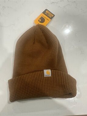 Carhartt Tan Waffle Knit Cuffed Beanie